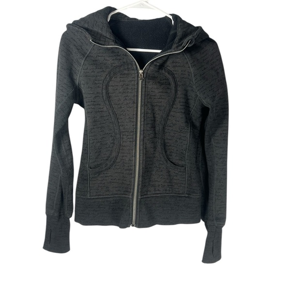 Lululemon Scuba Manifesto Full Zip Script hoodie 4 - Picture 2 of 9